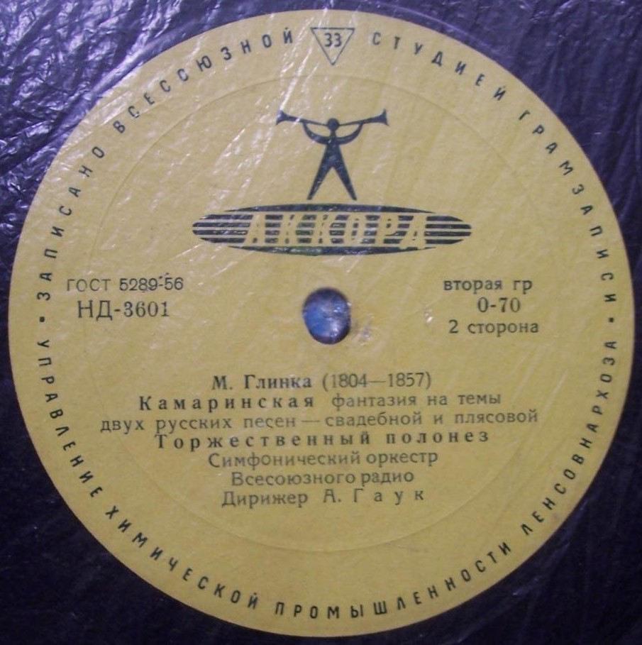 М. ГЛИНКА (1804–1857): Оркестровые произведения (А. Гаук, К. Иванов)