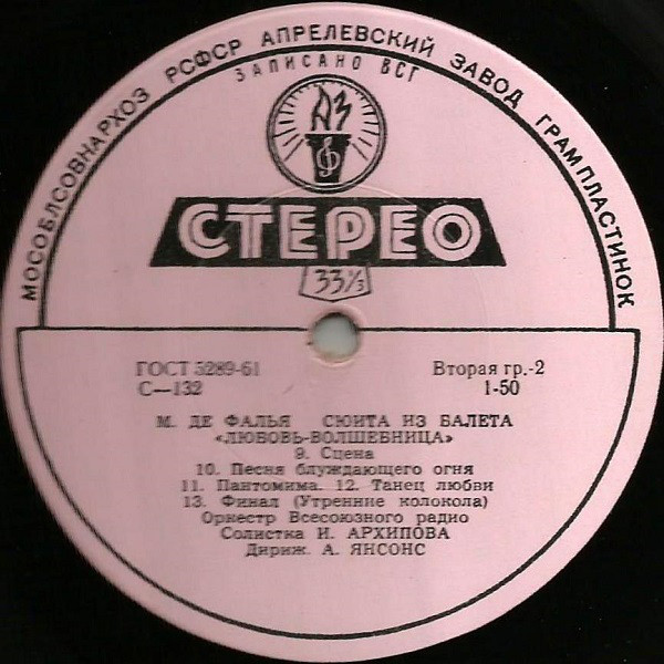 М. де ФАЛЬЯ: Сюита из балета "Любовь-волшебница"