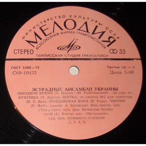 ЕСТРАДНІ АНСАМБЛІ УКРАЇНИ