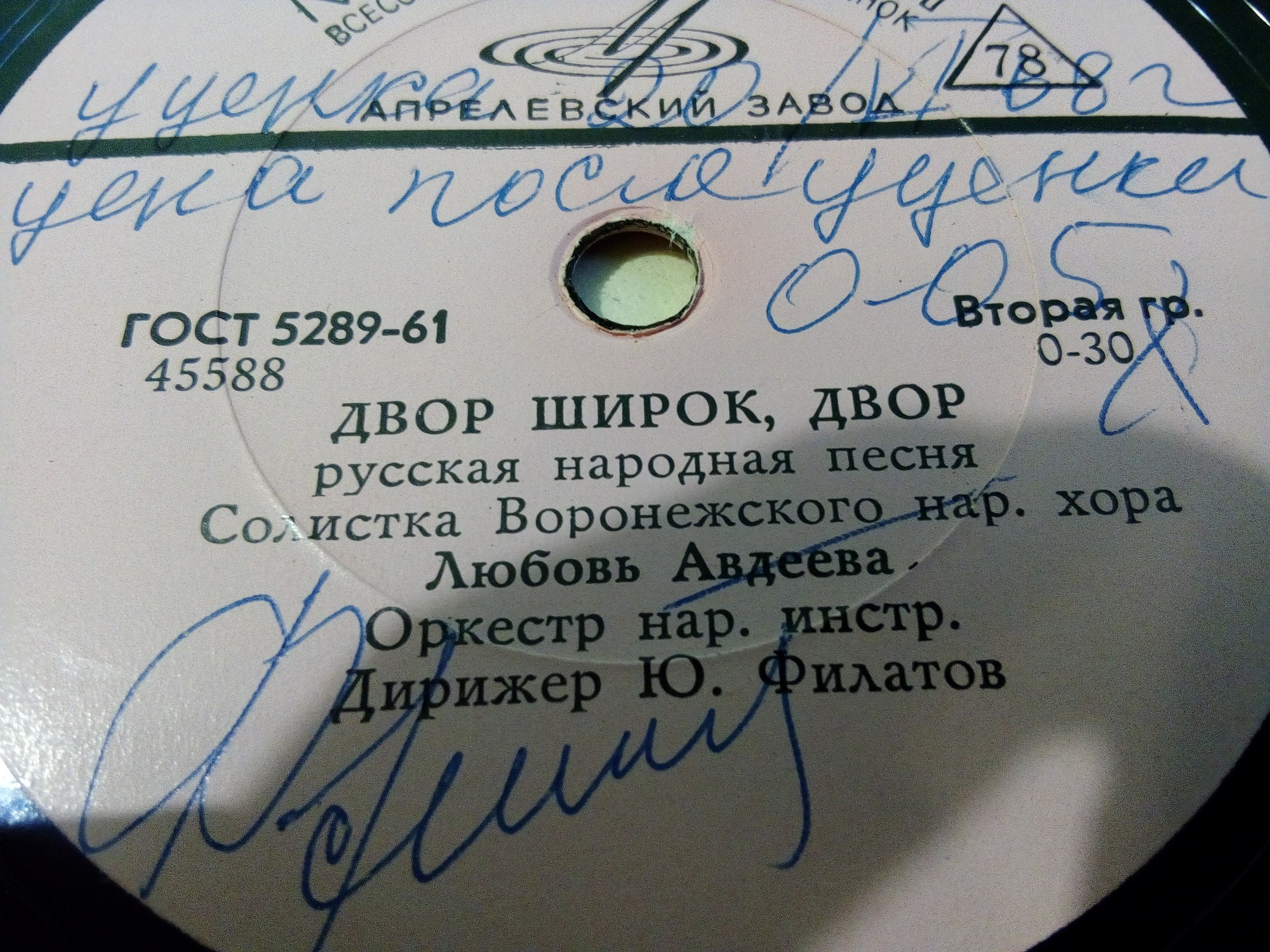 Любовь Авдеева – Эх, да что же вам, поля, полюбилося / Двор широк, двор