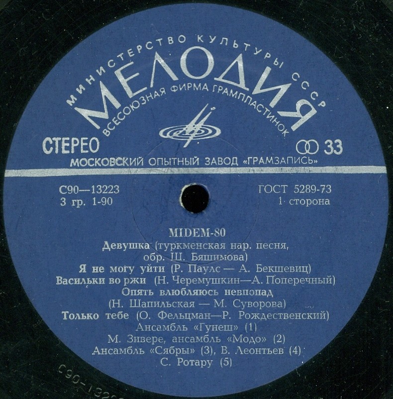 Встречай меня / MIDEM-80