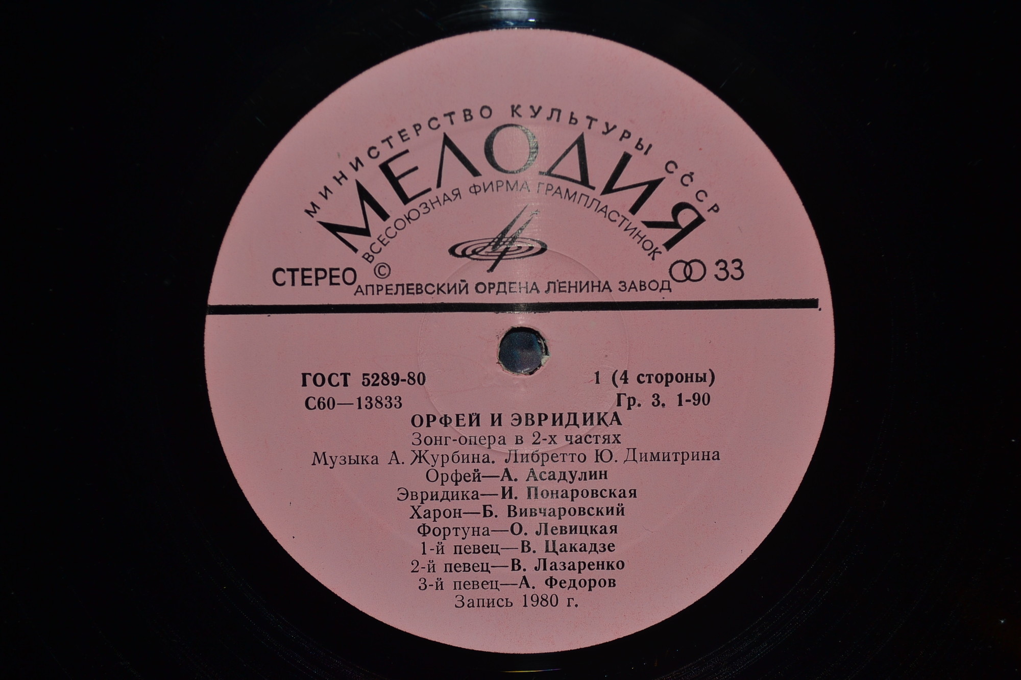 Орфей и Эвридика (Зонг-опера в 2-х частях)