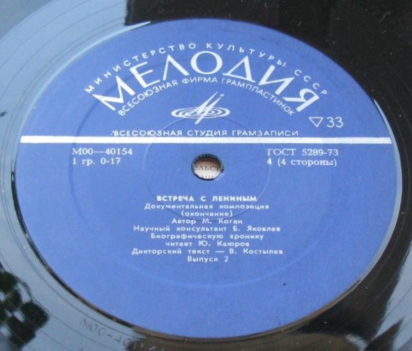 Встреча с Лениным. Выпуски 1 и 2