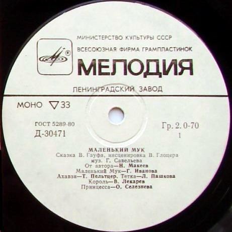 В. Гауф — Маленький Мук (инсценировка)