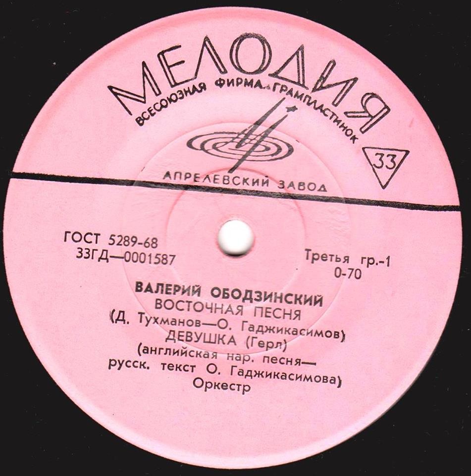 Валерий ОБОДЗИНСКИЙ
