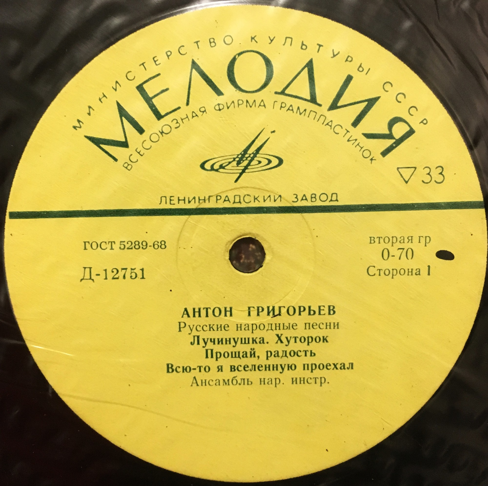 Антон ГРИГОРЬЕВ - Русские народные песни