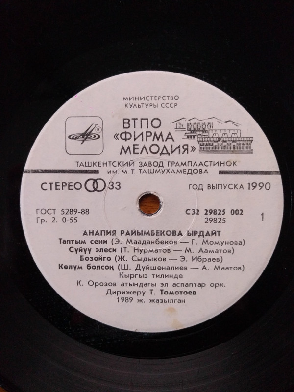 РАЙЫМБЕКОВА Анапия.