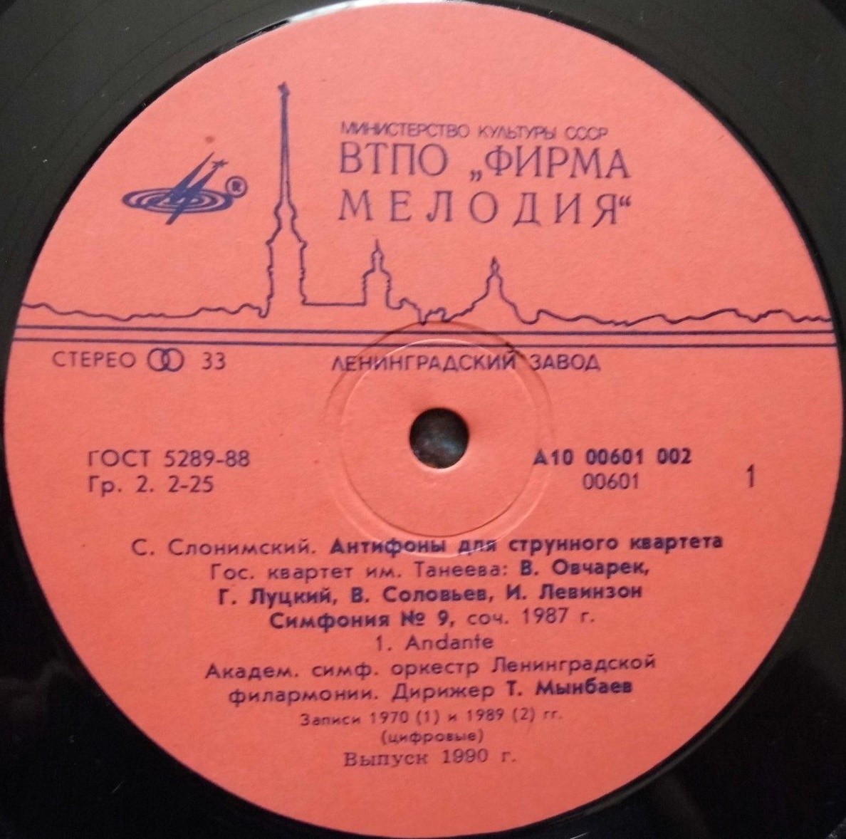 СЕРГЕЙ СЛОНИМСКИЙ