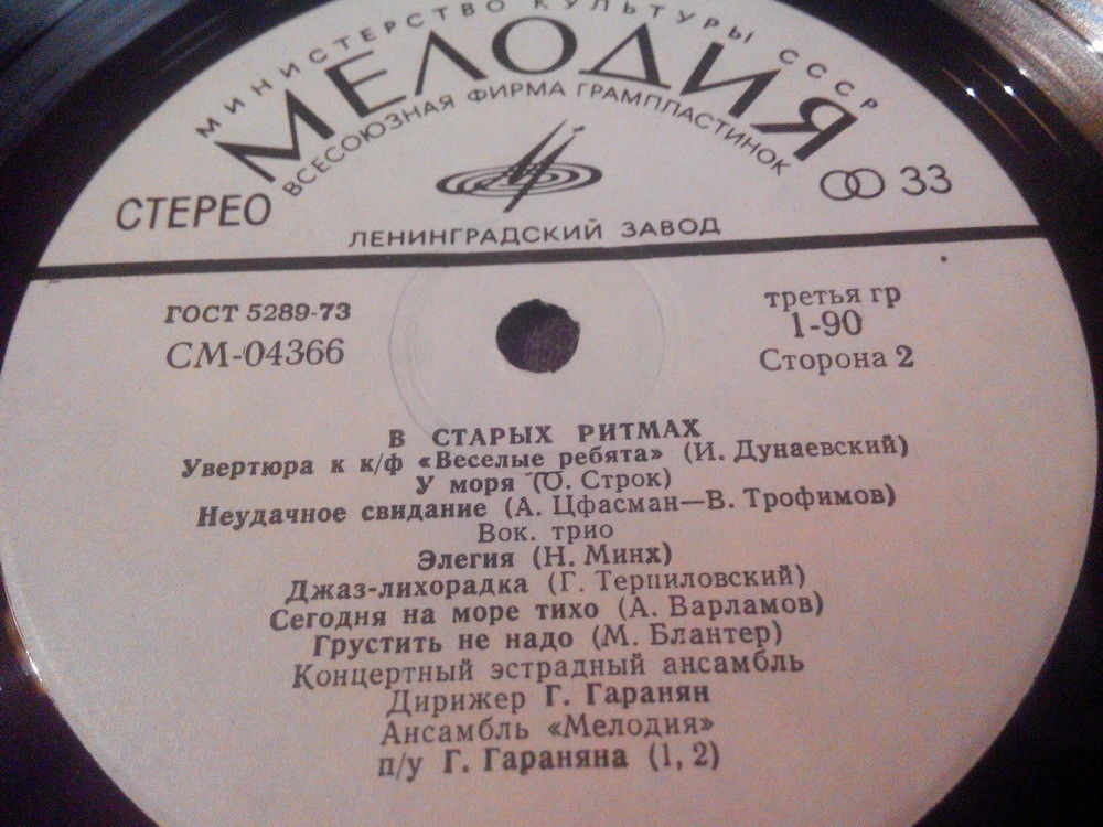 Ансамбль «Мелодия». В старых ритмах