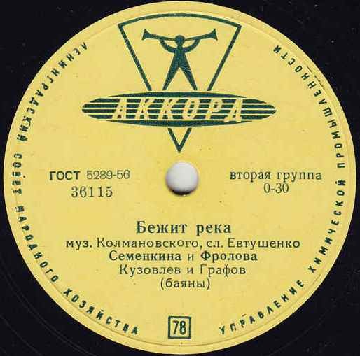Е. Семенкина и А. Фролова - Бежит река / Непонятливый такой