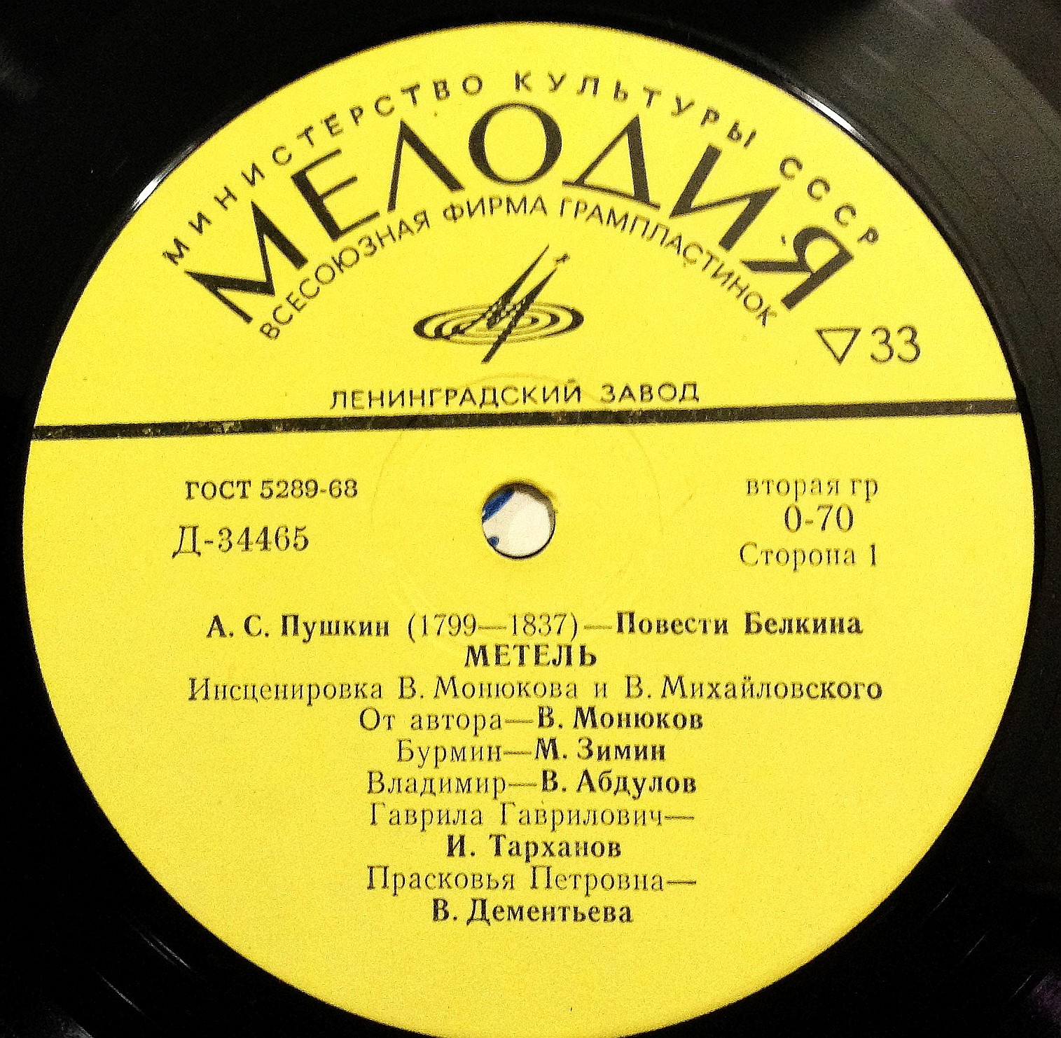 А. ПУШКИН. Повести Белкина. Метель