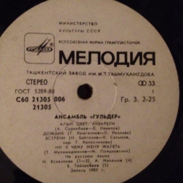 АНСАМБЛЬ «ГУЛЬДЕР»