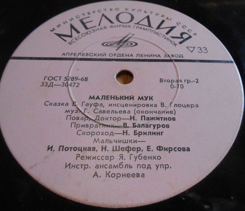 В. Гауф — Маленький Мук (инсценировка)