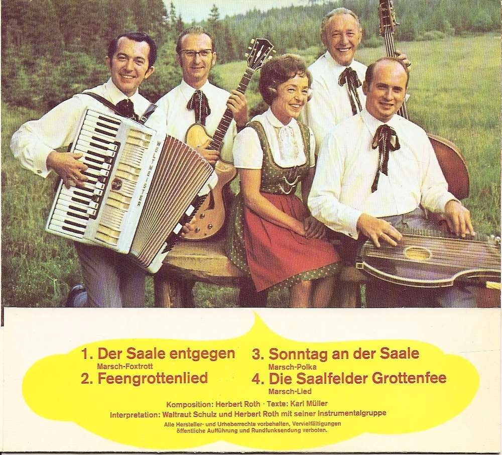 Waltraut Schulz Und Herbert Roth mit seiner Instrumentalgruppe - Feengrotten - Saalfeld