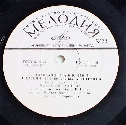 Искатели необычайных автографов. Пьеса в 2 частях Э. Александровой и В. Лёвшина