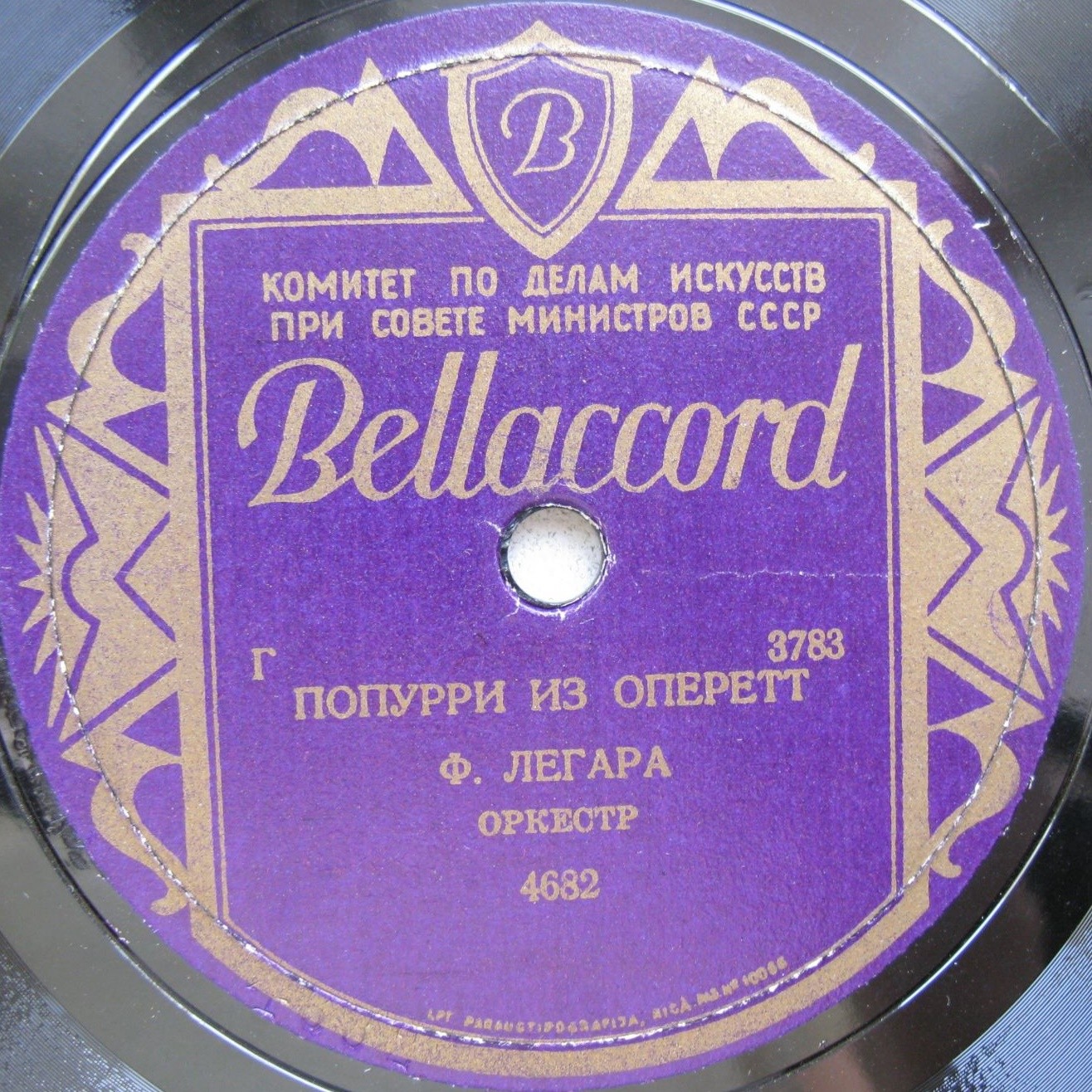 Попурри из оперетт Ф. Легара