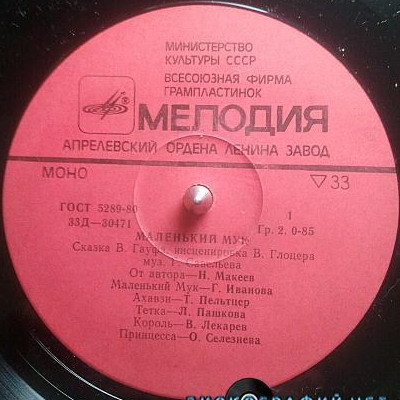 В. Гауф — Маленький Мук (инсценировка)