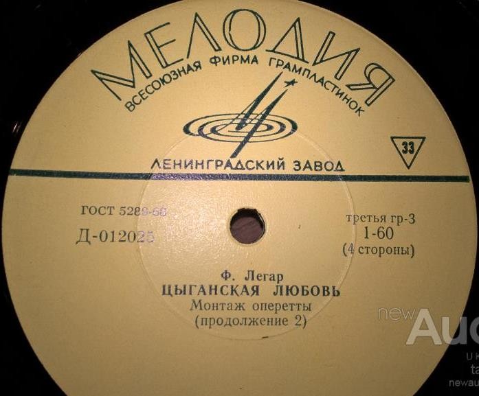 Ф. ЛЕГАР (1870-1948): «Цыганская любовь», монтаж оперетты
