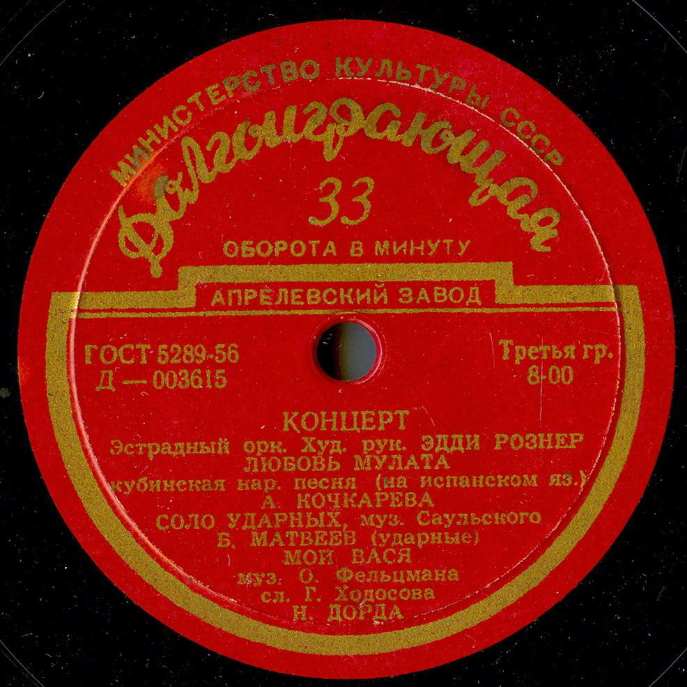 Концерт - Эстрадный оркестр Эдди Рознера