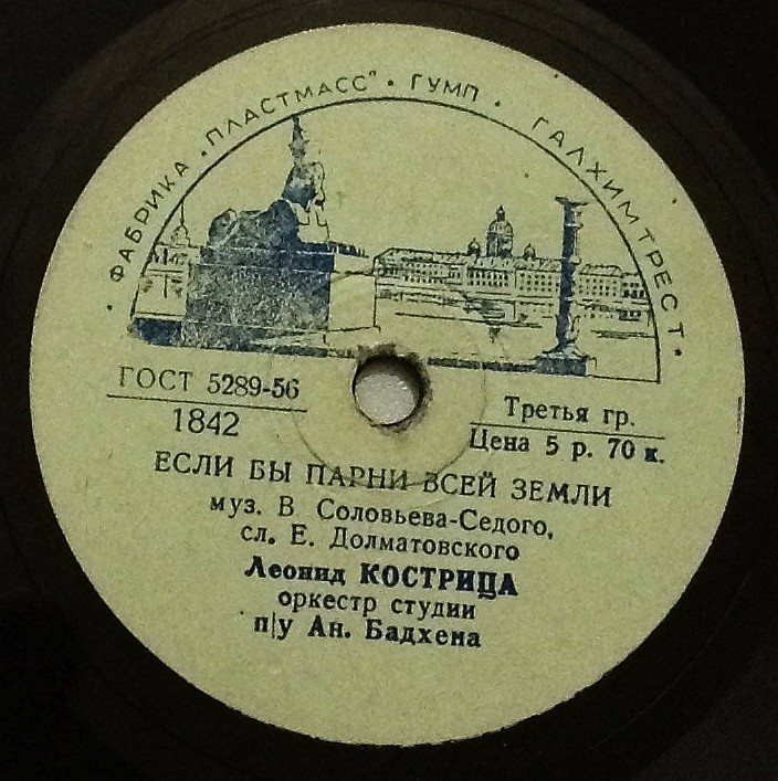 Леонид Кострица — Если бы парни всей земли / Не тревожься
