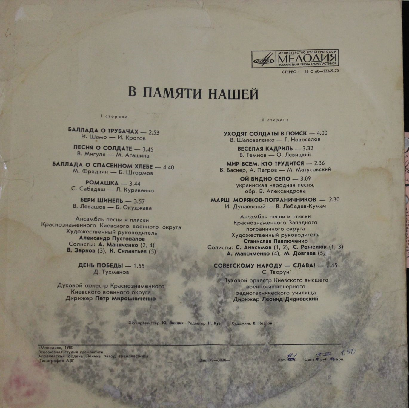 В памяти нашей