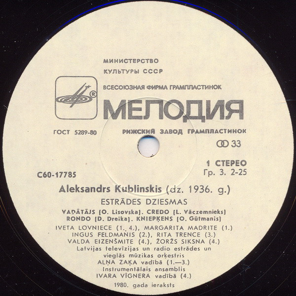 Александр КУБЛИНСКИЙ. Эстрадные песни