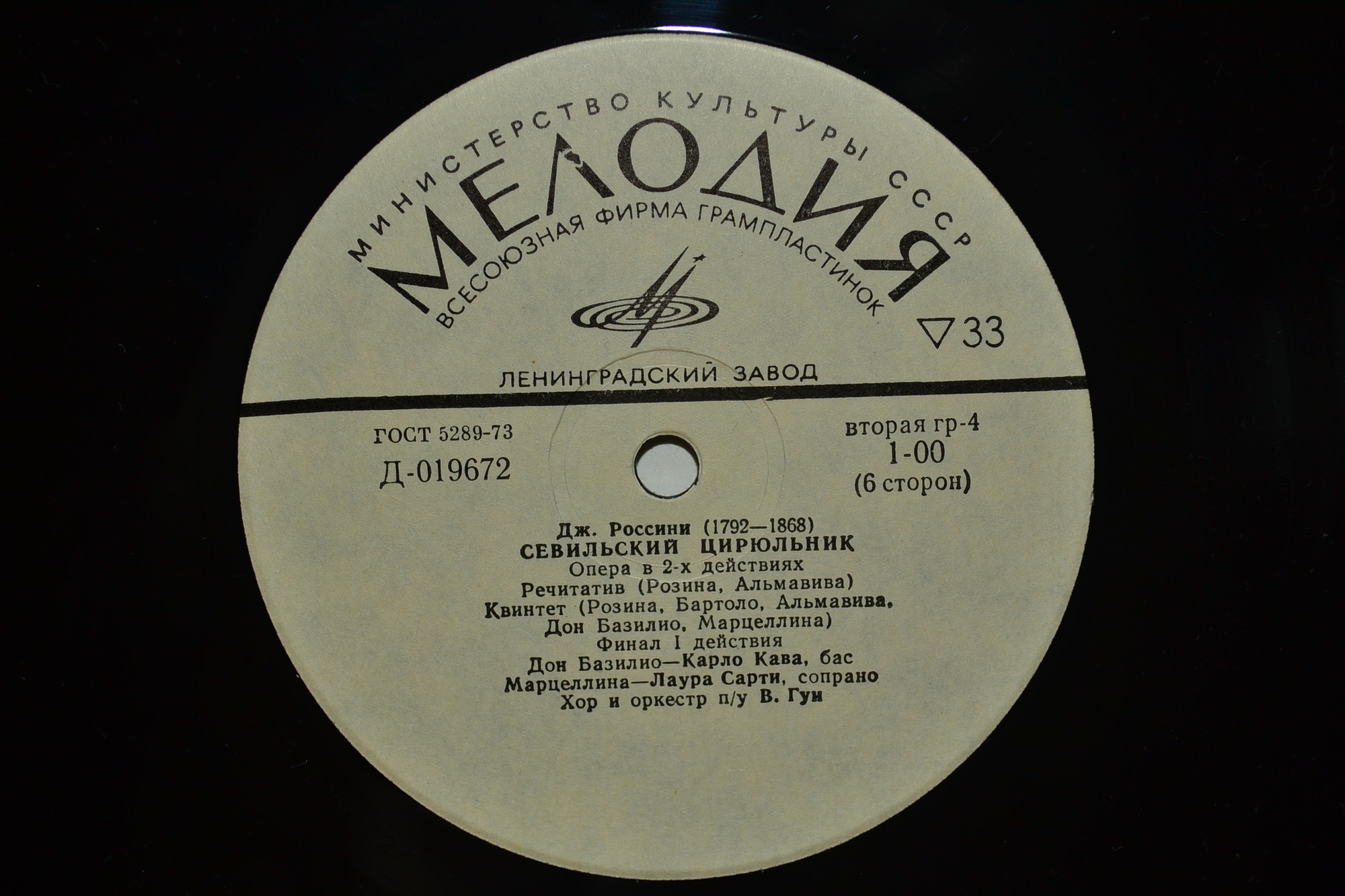 Джоаккино Россини. Опера "Севильский цирюльник" (В. Гуи)