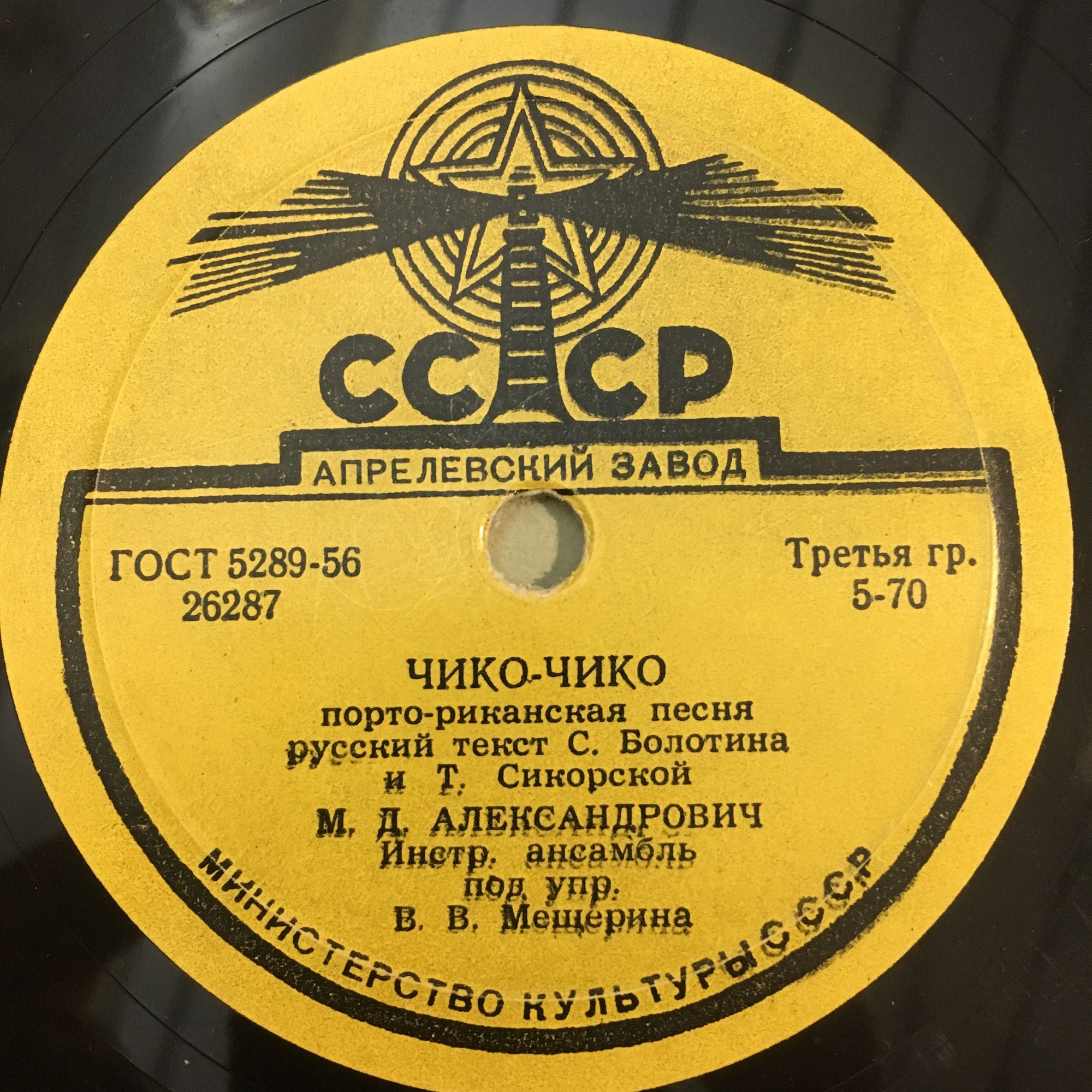 М. Александрович — Черноглазая ласточка / Чико-чико