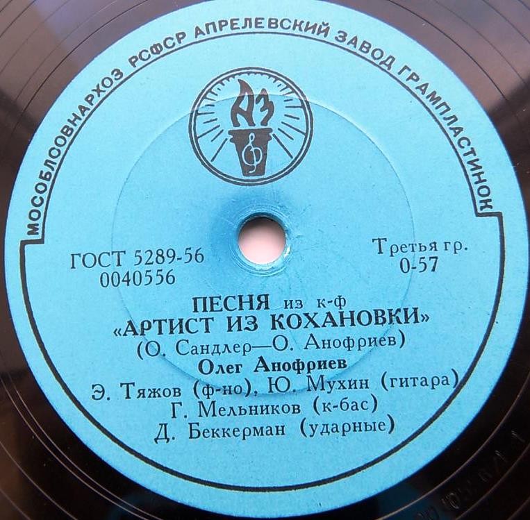 Олег Анофриев — Песня из к/ф «Коллеги» / Песня из к/ф «Артист из Кохановки»