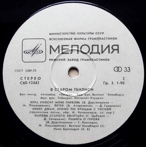 ВИА "Орэра" - В старом Тбилиси