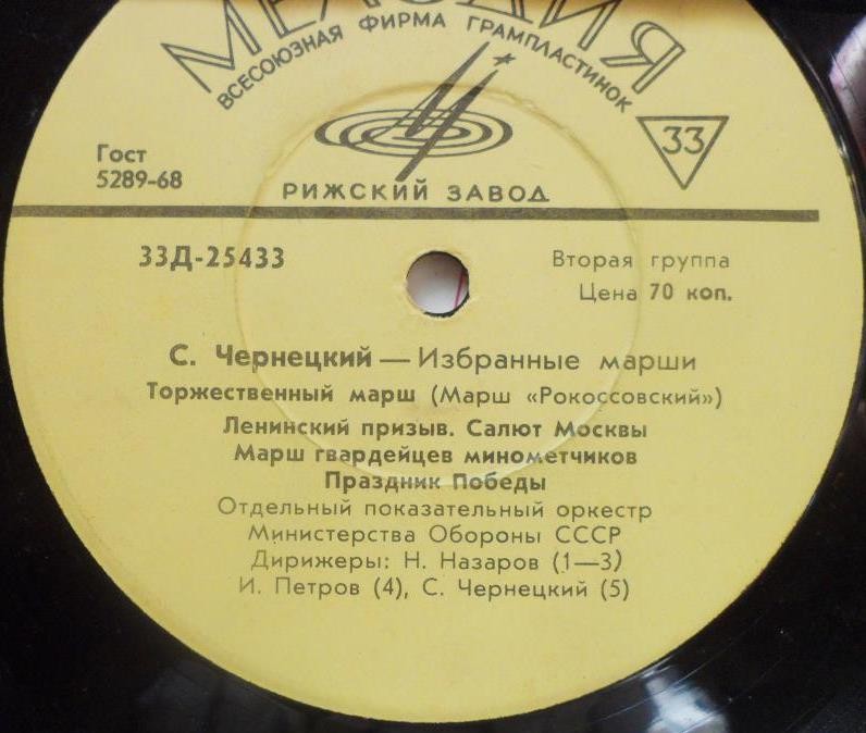 ИЗБРАННЫЕ МАРШИ С. ЧЕРНЕЦКОГО (1881—1950)