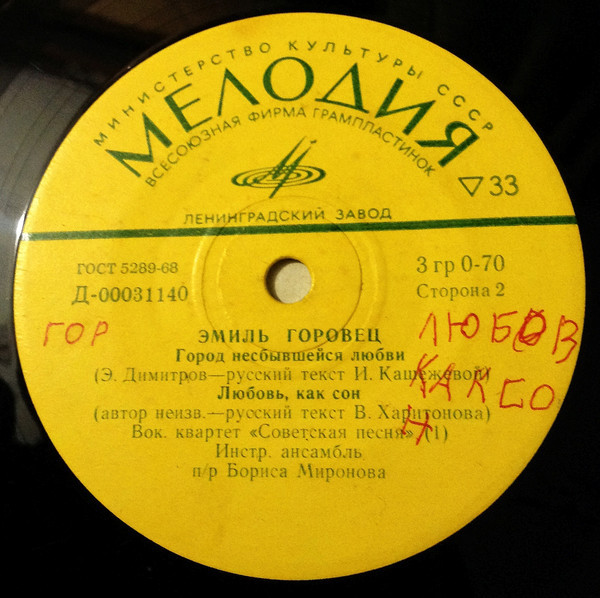 ГОРОВЕЦ Эмиль