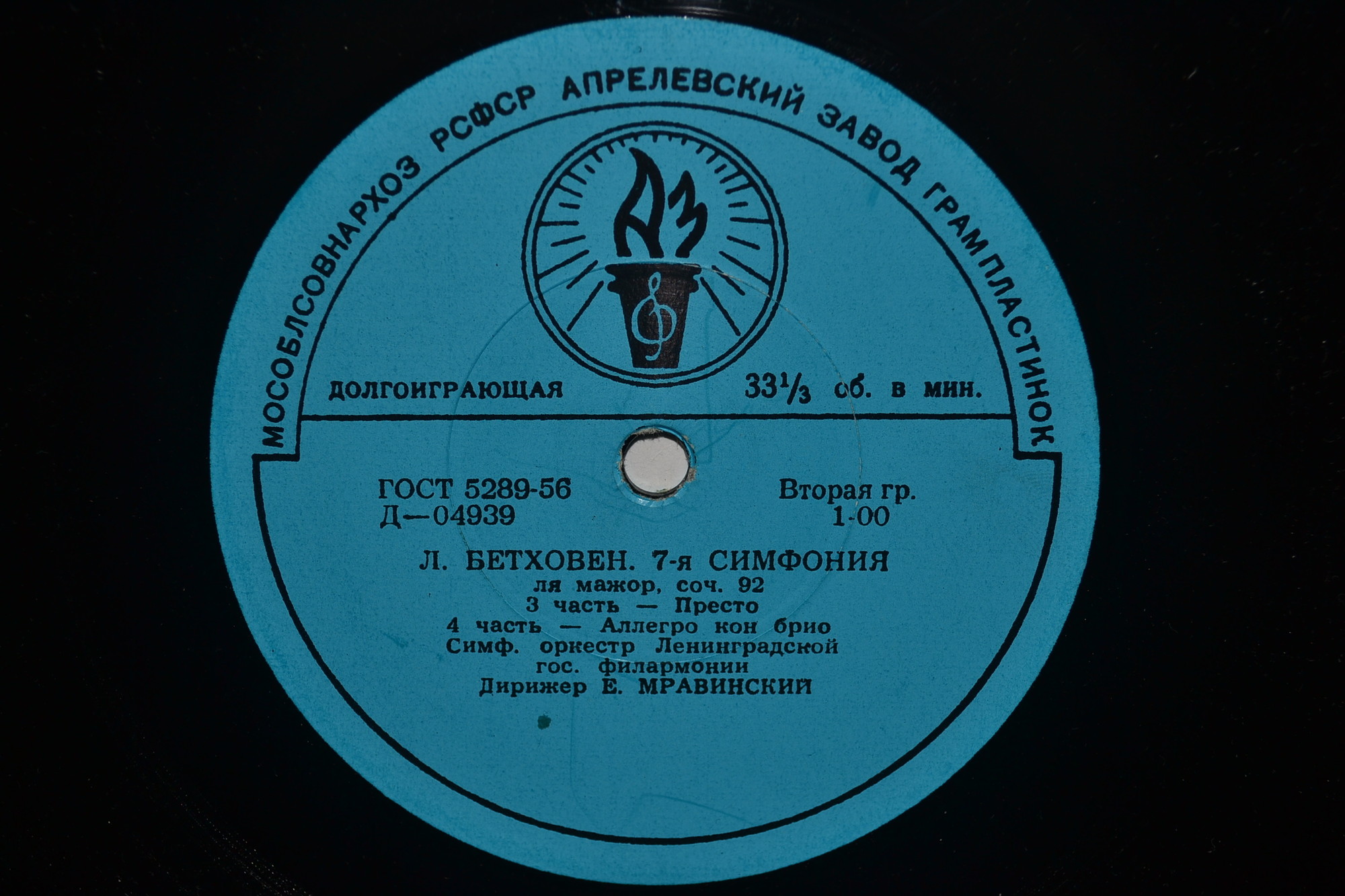 Л. БЕТХОВЕН (1770–1827) Симфония № 7 ля мажор, соч. 92 (Е. Мравинский)
