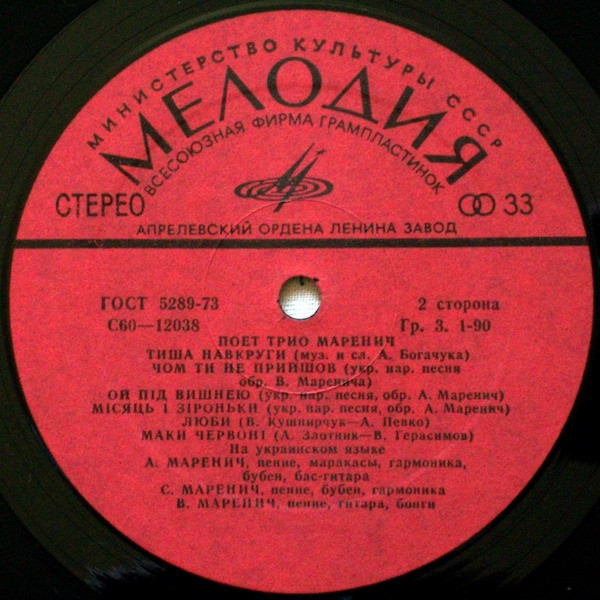 Поет трио Маренич