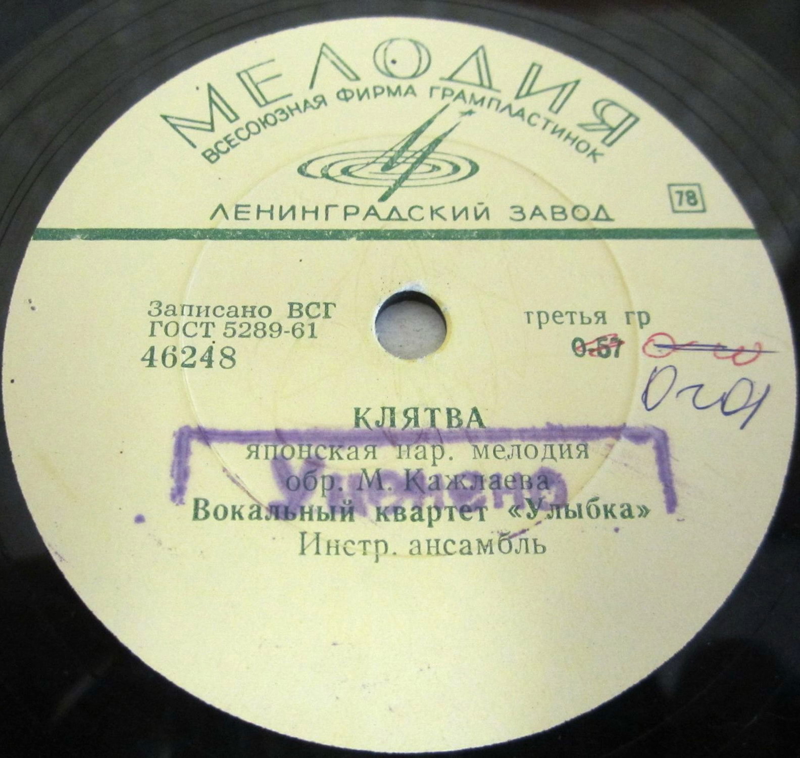 Вокальный квартет «Улыбка»