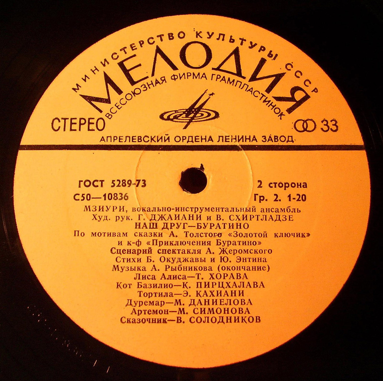 ВИА МЗИУРИ "Наш друг - Буратино"