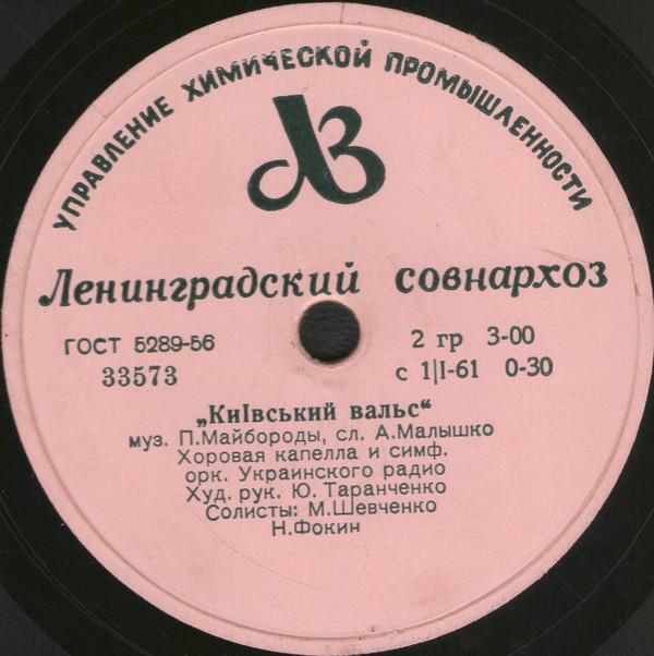 Ти Радянська славна Україна / Київский вальс