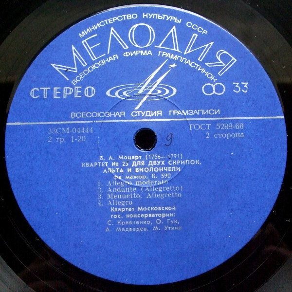 И. Гайдн, В. Моцарт. Играет квартет Московской консерватории
