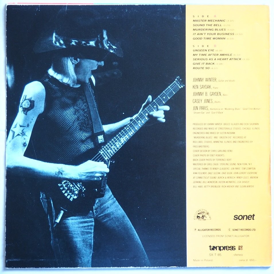 Johnny Winter - "Serious business" [по заказу польской фирмы TONPRESS]