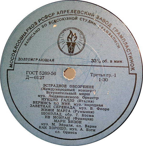 ЭСТРАДНОЕ ОБОЗРЕНИЕ (международный концерт)