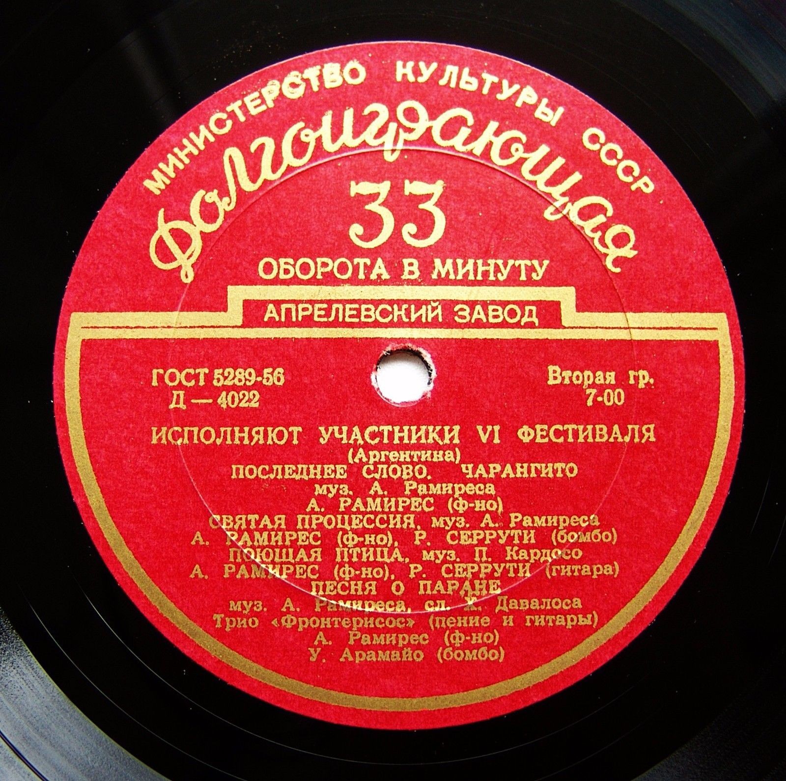 Исполняют участники VI фестиваля (Аргентина)