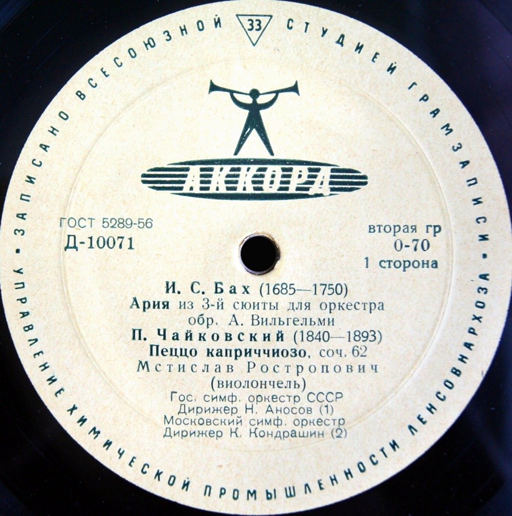 М. Ростропович (виолончель)