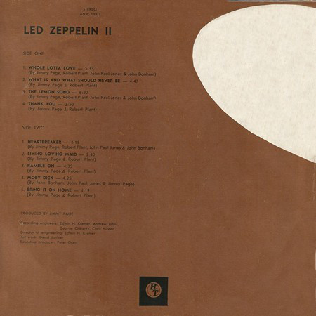 LED ZEPPELIN. Led Zeppelin II