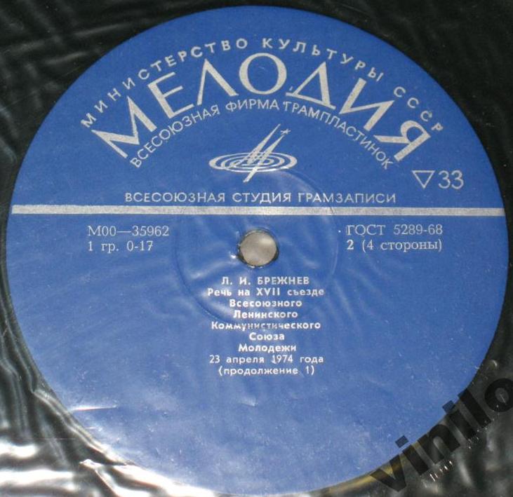 Л. И. Брежнев - Речь на XVII съезде ВЛКСМ