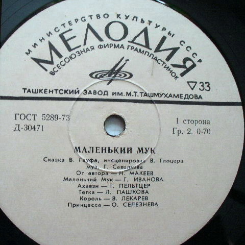 В. Гауф — Маленький Мук (инсценировка)