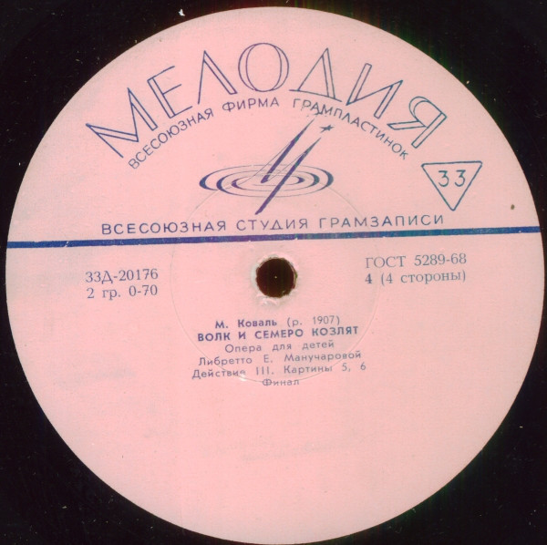 М. КОВАЛЬ (1907-1971) «Волк и семеро козлят»: опера для детей