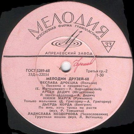 Мелодии друзей — 68