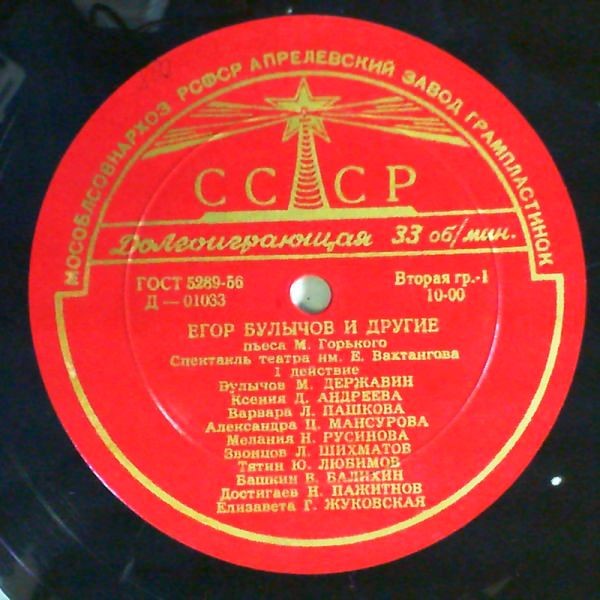 М. Горький: "Егор Булычов и другие", пьеса в 3 д.