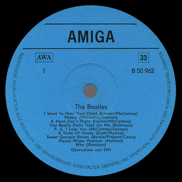 The Beatles [по заказу немецкой фирмы AMIGA, 8 50 962]