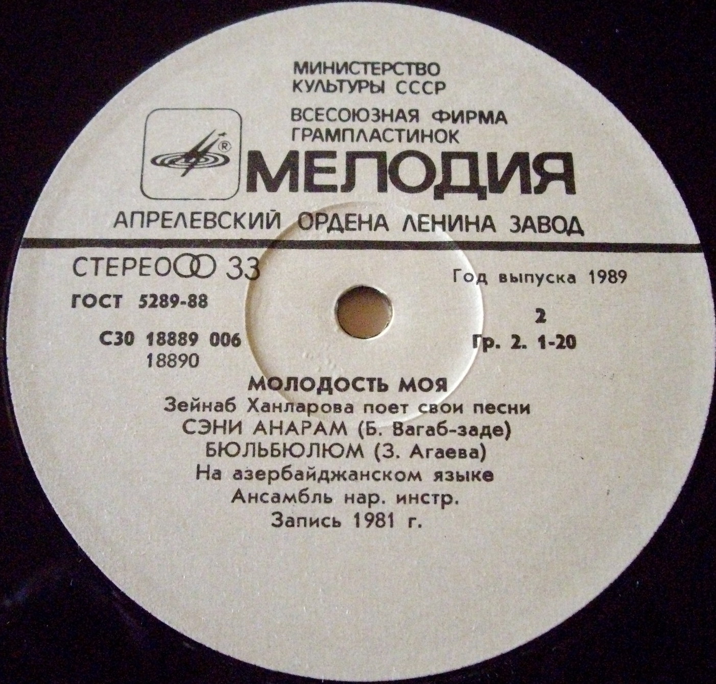 ХАНЛАРОВА Зейнаб. «Молодость моя»: